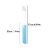 Mini Foldable Travel Toothbrush Portable Adult Dental Brush with Transparent Candy Colors(1PC Black) view 3