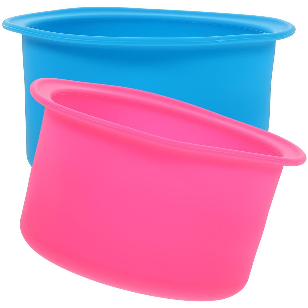 Ciieeo Wax Melting Bowls Easy to Demould Silicone Heat-resistant for 2pcs Wax Heater Accessory Inner Pot Suitable for Salon and Home Use