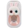 Operitacx Adorable Wall Toothpaste Dispenser Toothpaste Squeezer Wall-Mounted Plastic Pink Bunny Design Prevents Waste Bathroom Use view 1
