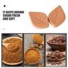 PACKOVE 5pcs Brown Sugar Keeper Moisture Keeper Sugar Saver Leaf Design Terracotta Absorbs Moisture Effective Softening for Kitchen Use view 3