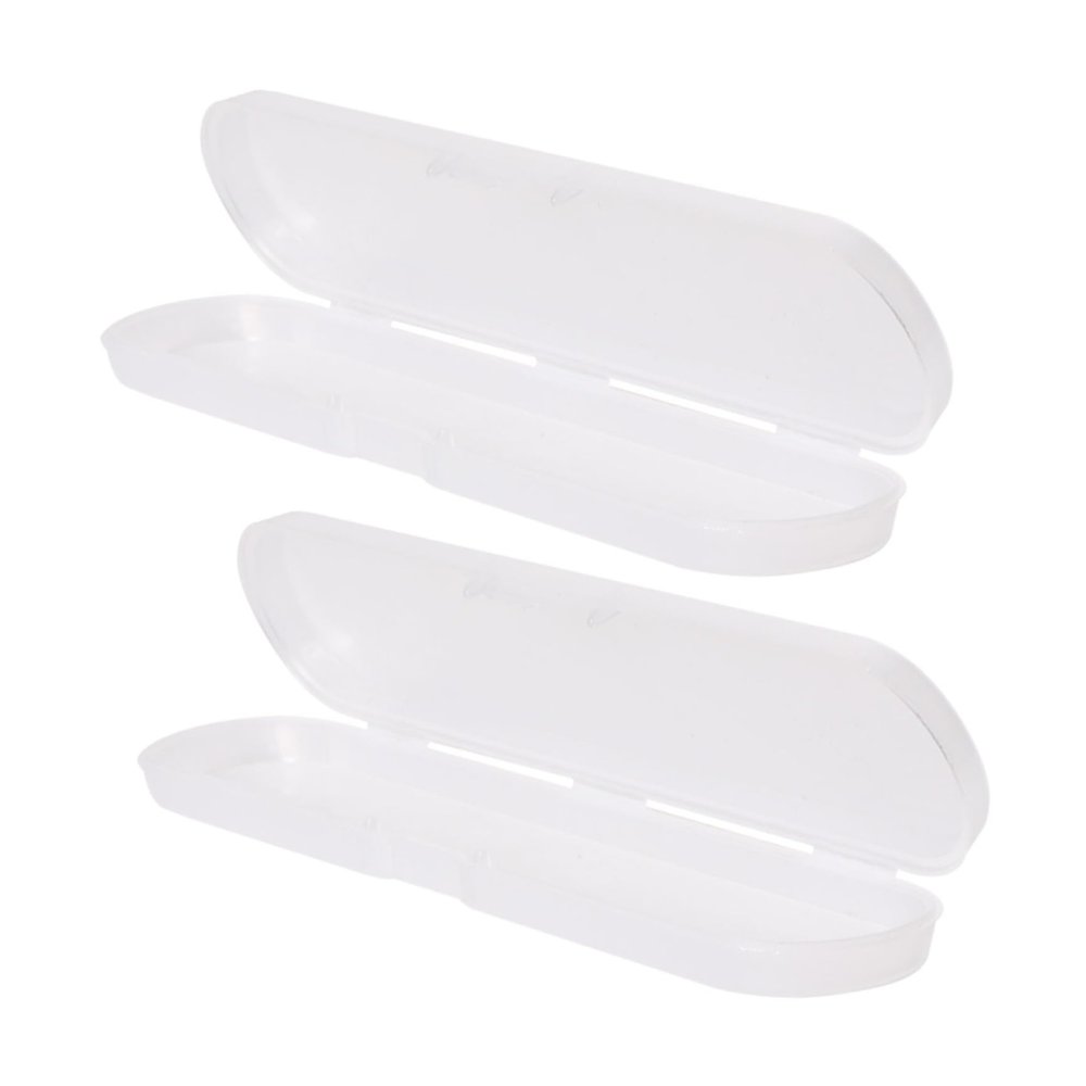 COOPHYA 2pcs Plastic Thermometer Case Digital Thermometer Storage Box Easy to Carry Keeps Clean and Tidy White Plastic Material Travel Use