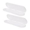 COOPHYA 2pcs Plastic Thermometer Case Digital Thermometer Storage Box Easy to Carry Keeps Clean and Tidy White Plastic Material Travel Use view 1