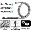 Sadodo 24cm Silicone Shower Cleanser Set+145cm Durable Stainless Steel Hose view 4