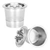 CUTIECLUB 304 Stainless Steel Reusable K Cup, Refillable Single Serve Coffee Pods with Micromesh Filter, Compatible with Ninja CFP201 & CFP301 Dual Brew Pro Machines (2) view 1