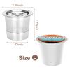 CUTIECLUB 304 Stainless Steel Reusable K Cup, Refillable Single Serve Coffee Pods with Micromesh Filter, Compatible with Ninja CFP201 & CFP301 Dual Brew Pro Machines (2) view 2
