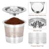 CUTIECLUB 304 Stainless Steel Reusable K Cup, Refillable Single Serve Coffee Pods with Micromesh Filter, Compatible with Ninja CFP201 & CFP301 Dual Brew Pro Machines (2) view 3