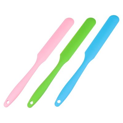 Beavorty Silicone Wax Sticks Portable and Easy to Clean 3pcs Hair Removal Applicator Spatulas Random Color for Body and Feet for Home Salon Hair Removal