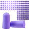 100 Pairs Soft Foam Ear Plugs, Ear Plugs for Sleepping, Reusable Noise Cancelling Ears Plug for Sleep, Snoring, Work, Lound Noise (Purple, 100 Pair) view 1