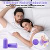 100 Pairs Soft Foam Ear Plugs, Ear Plugs for Sleepping, Reusable Noise Cancelling Ears Plug for Sleep, Snoring, Work, Lound Noise (Purple, 100 Pair) view 4