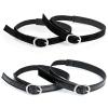 KALIONE Shoe Straps for Heels, 2 Pair Anti-Loose Shoe Strap Adjustable PU Leather Shoes Belt Band Detachable Ankle Straps Replacement for Women Girls Holding Loose High Heels, Black view 1