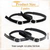 KALIONE Shoe Straps for Heels, 2 Pair Anti-Loose Shoe Strap Adjustable PU Leather Shoes Belt Band Detachable Ankle Straps Replacement for Women Girls Holding Loose High Heels, Black view 2