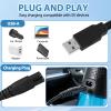 2 Pcs USB Charging Cable for Water Flosser, Portable Water Flosser Charger, Replacement Charger Compatible with Hangsun COSLUS Nicwell Fairywill Aquasonic Nicefeel Oralfree MOSPRO(1.24M Black&White view 4