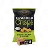 Jacobs Cracker Crisps & Savoury Snack Crunchy Flavoured Variety Sour Cream & Chive, Salt & Balsamic, Cheese & Onion, Salt & Vinegar, Baked Party Snacks Bag (Sour Cream & Chive 150g-Pack3) view 4