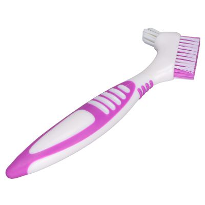 Naroote False Teeth Cleaning Brush Effective Denture Toothbrush for Easy Denture Cleaning for Adults