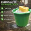 2 x - Green Builders Bucket Plastic 3 Gallon 14 Litre 14L Strong Water Mixing Storage DIY UK Made view 4
