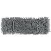 JVL Chenille Mop Replacement Cleaning Pad Machine Washable Microfibre Refill Grey (Pack of 5) view 2