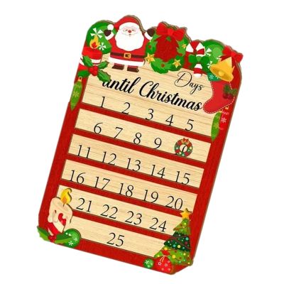 YIGZYCN Wooden Arrival Calendar for with 24 Doors Daily Surprise Family Ritual Home Deck Holiday Countdown Calendar