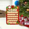 YIGZYCN Wooden Arrival Calendar for with 24 Doors Daily Surprise Family Ritual Home Deck Holiday Countdown Calendar view 4