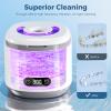 Ultrasonic Retainer Cleaner 45kHz Ultrasonic Cleaning Machine 200ml Professional Portable Dental Cleaning for Retainers Jewellery Dentures Mouth Guard Aligner Toothbrush Heads view 4