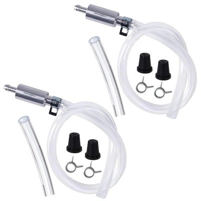 2pcs Brake Bleeder Hose Kit,Pressure Brake Bleeder Tool Kit for Car and Motorcycle,Brake Fluid Bleeder Kit for Motorbike,Easy to Use,Durable&Premium Material,Wide Application,Portable and Portable