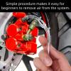 2pcs Brake Bleeder Hose Kit,Pressure Brake Bleeder Tool Kit for Car and Motorcycle,Brake Fluid Bleeder Kit for Motorbike,Easy to Use,Durable&Premium Material,Wide Application,Portable and Portable view 2