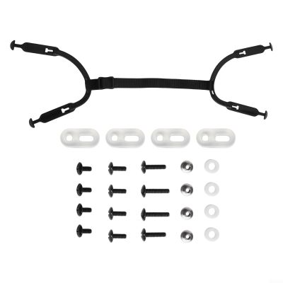 Chin Strap Kit with Soft Rubber Ear Straps for Ice Hockey Helmets Providing a Comfort Focused Experience