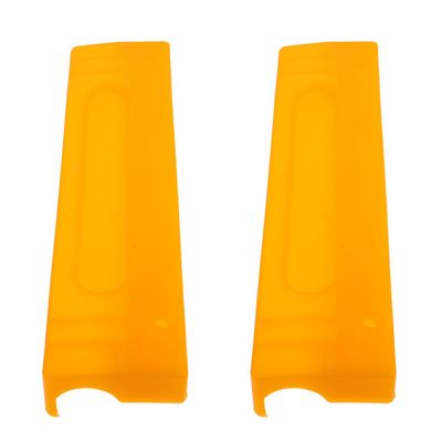 POPETPOP 2pcs Nursing Bed Table Accessory Plastic Buckle for Nursing Tray Hygienic Surface Universal Compatibility Orange Plastic Clip for Hospital Environments Elderly Users Patients