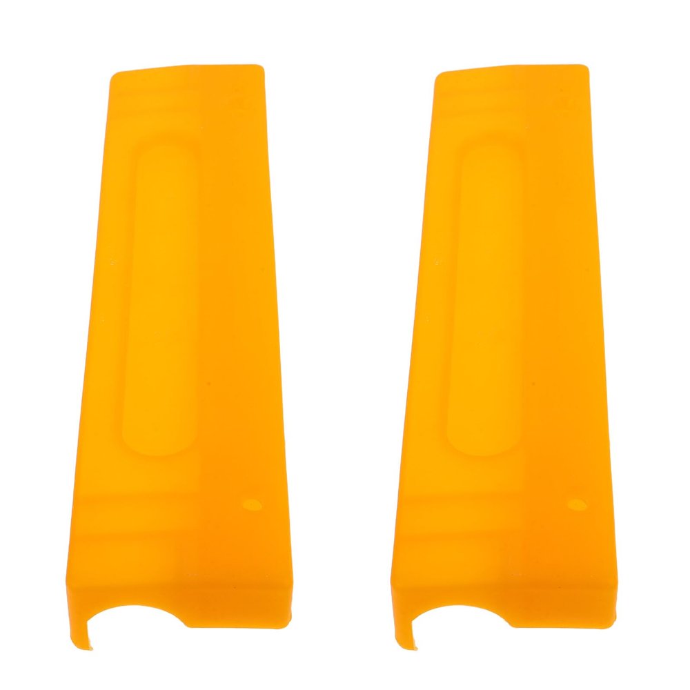 POPETPOP 2pcs Nursing Bed Table Accessory Plastic Buckle for Nursing Tray Hygienic Surface Universal Compatibility Orange Plastic Clip for Hospital Environments Elderly Users Patients