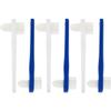 BETOOKY 6pcs Portable Denture Brush Small Toothbrush Soft Bristles Pp Material Oral Cleaning Teeth Care Accessory for Adult Denture Cleaning view 1