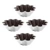 Obotsnoi 4Pcs Eggs Tart Molds Tiny Pie Tartlets Dessert Aluminium Small Pans Small Cupcake Bakings Cups Eggs Food Grade Aluminum Kitchen Dessert Tool view 1