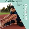 CALZITALY Unisex Leg Compression Sleeve, Knee Support for Women, Mens Compression Socks, Calf Support for Sports (Black, L) view 4