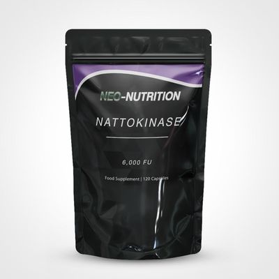 Nattokinase 120 Capsules | 500 MG 6000 FU Per Capsule | 100% Natural Vegan | Protein Enzyme from Japanese Natto | New & Improved Formula | NEO NUTRITION