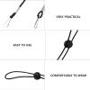 Abaodam 12pcs Windproof Hat Cord Mask Ear Ropes Mask Holding Rope for Adults and Boys and Girls for Running Walking and Outdoor Activities view 3