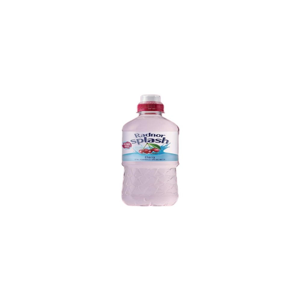 Radnor Splash Cherry Sugar Free Flavoured Water 500ml (Pack of 12) | Still Welsh Spring Water | Zero Sugar & Zero Calories | Refreshing Cherry Flavour
