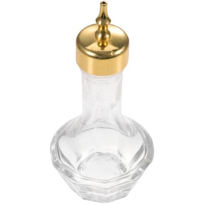AMUSLESUR Vintage Glass Decorative Bitter Dispenser Japanese Style 30ml Cocktail Bitter Bottle with Sturdy Portable Design for Bar Decor and Beer Festival Weekend Use