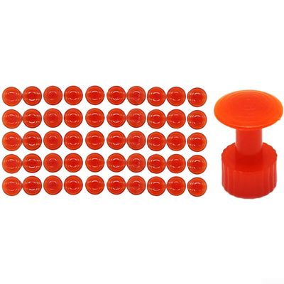 50PCS Auto Body Dent Repair Kit with Nylon Pull Tabs for For hail Damage, Car Exterior Dent Removal and Paintless Fixing (Red)
