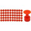 50PCS Auto Body Dent Repair Kit with Nylon Pull Tabs for For hail Damage, Car Exterior Dent Removal and Paintless Fixing (Red) view 1