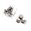 AMUSLESUR 20pcs Shoe Lace Hooks Shoelace Buckles Stainless Steel Practical Connect Shoelace Simple Design Silver Sturdy Hiking Outdoor Use view 2