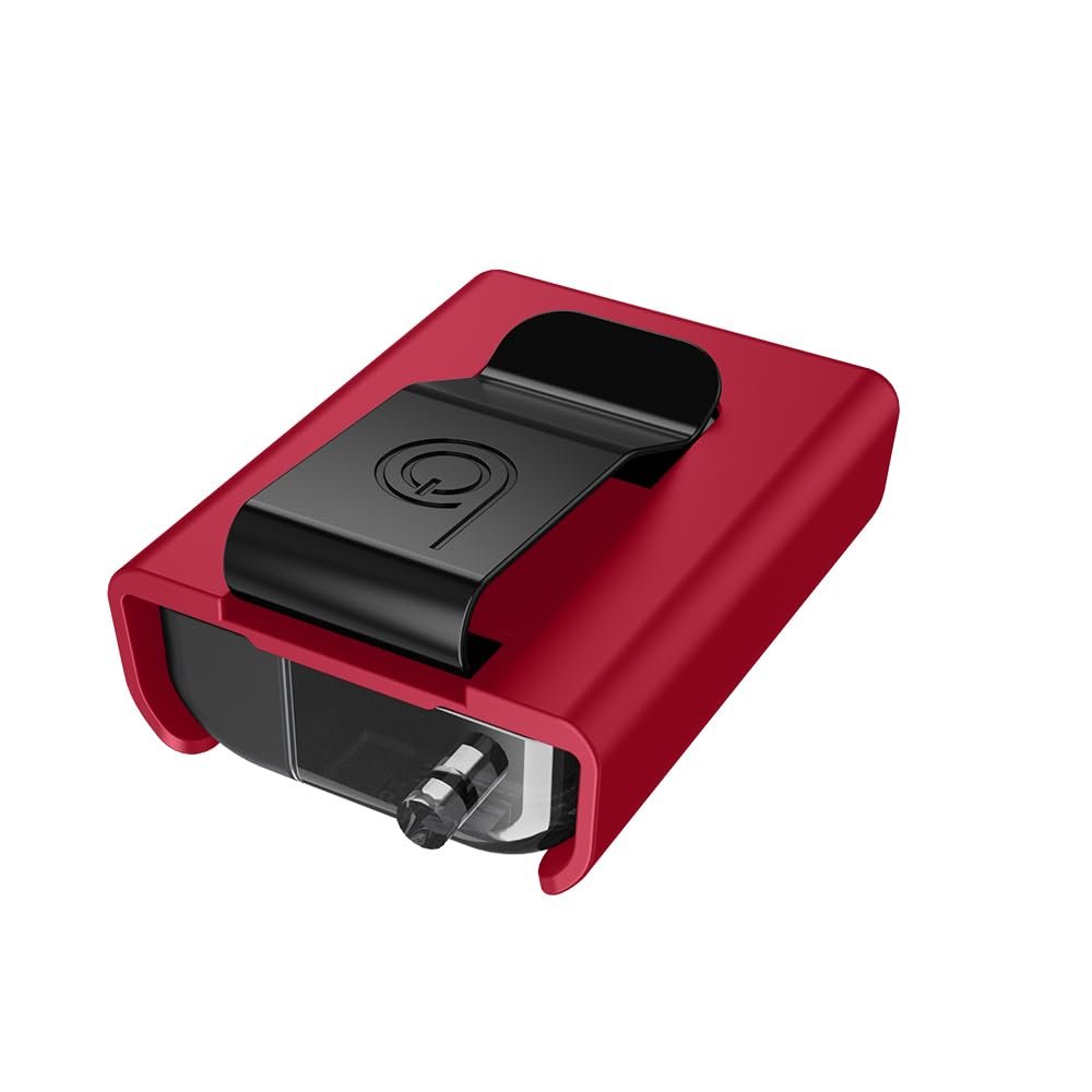 BELTRON Protective Case for Tandem Mobi Pump with Built-in Metal Belt Clip (Strong & Durable Case for Tandem Diabetes Care Mobi Insulin Pump) - Red