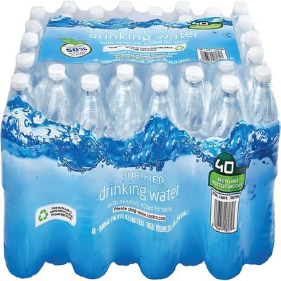 Still Spring Water 500ml Bottles Bulk Multipack for Daily Hydration (40 Pack)
