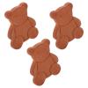 FreshCart Basics 3pcs Sugar Softener Disc Humid Absorbers Bear-Shaped Terracotta Pottery Moisture Absorber Fits Food Storage Containers Sugar Preservation Pantry Use view 1