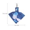 DONFAMDS Microfiber Cloth Glasses Wipes Keychain Lens Glasses Cleaning Cloth Portable Removes Smudges and Fingerprints Stylish Blue Eyeglass Cleaner for Daily Essentials and On-the-go Use view 2