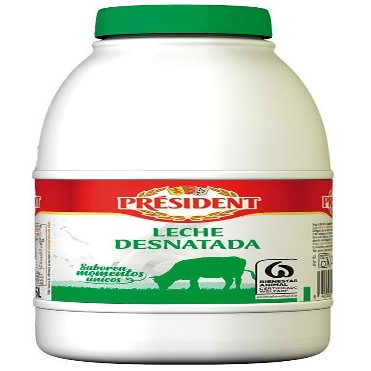 Prsident Skimmed Milk, UHT Pasteurised, Liquid, Plastic Bottle, 1.5L, Pack of 6