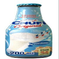 Chufi Original Horchata de Chufa, Refreshing Drink, 200ml Glass Bottle, 100% Valencia, pack 12