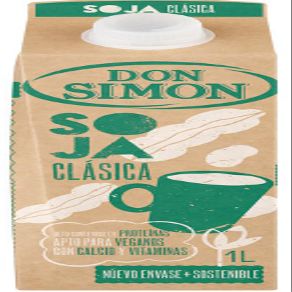 Don Simon Clsica Bebida de Soja, Liquid, Dairy-Free, with Calcium and Vitamins, 1L, 6 Pack