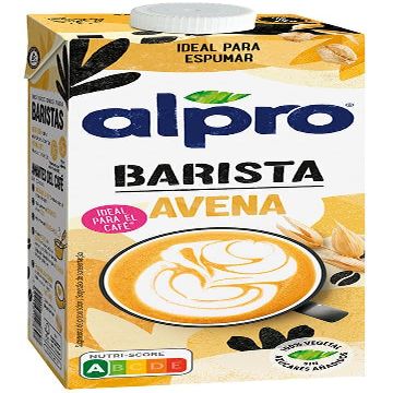 Alpro Barista Oat Drink, Dairy-Free Milk Substitute, Ideal for Coffee, Liquid Form, 1L, 8 Pack
