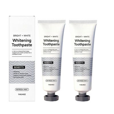 Brightening Care Toothpaste - Gentle Formula for Shiny Teeth, Fresh Breath & Oral Hygiene, Daily Use(2pcs)