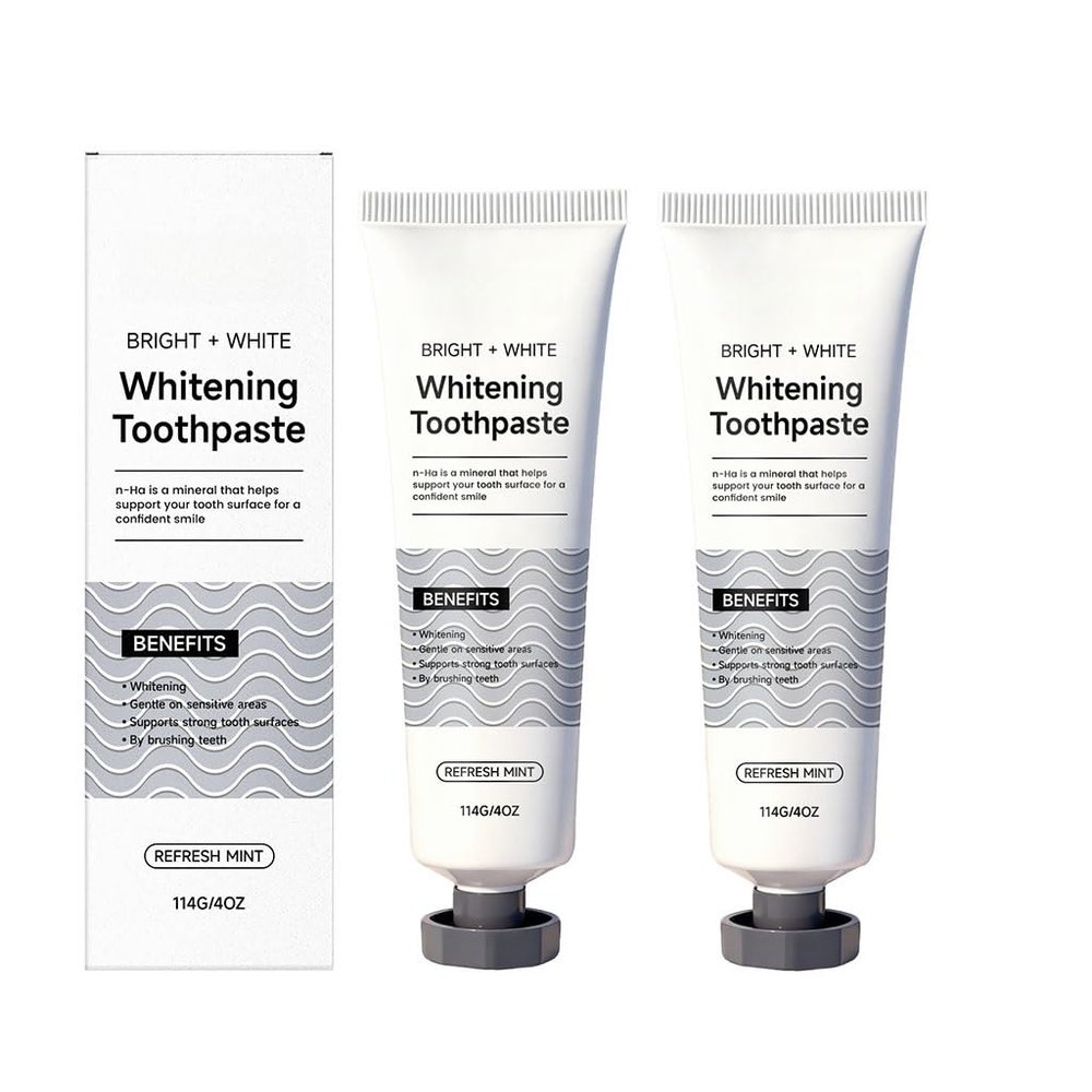 Brightening Care Toothpaste - Gentle Formula for Shiny Teeth, Fresh Breath & Oral Hygiene, Daily Use(2pcs)