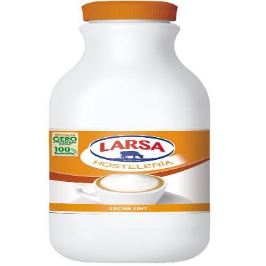 Larsa Hostelera UHT Skimmed Milk, Liquid, Plastic Bottle, 1.5L, Pack of 6