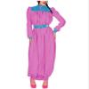 KYXSPINWARDPV Wetlook Sissy Pleated Long Hobble Dress with Belt Raves Party Cosplay Costume PVC Leather Patchwork Robe Gown Plus Size Customization,Black,L view 2